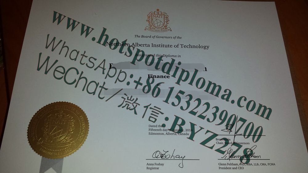 Buy Northern Alberta Institute of Technology Diploma Online