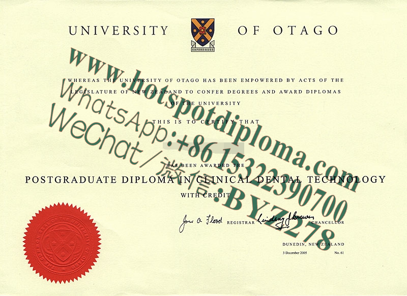 Buy University of Otago Diploma Online