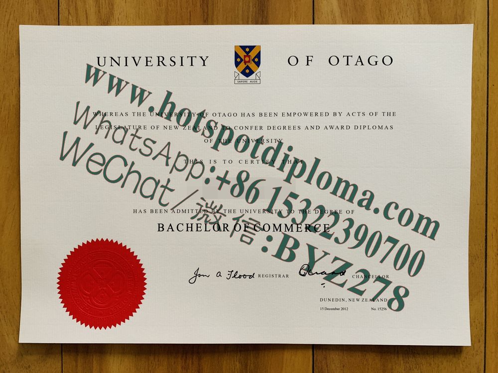 Buy University of Otago diploma sample Online