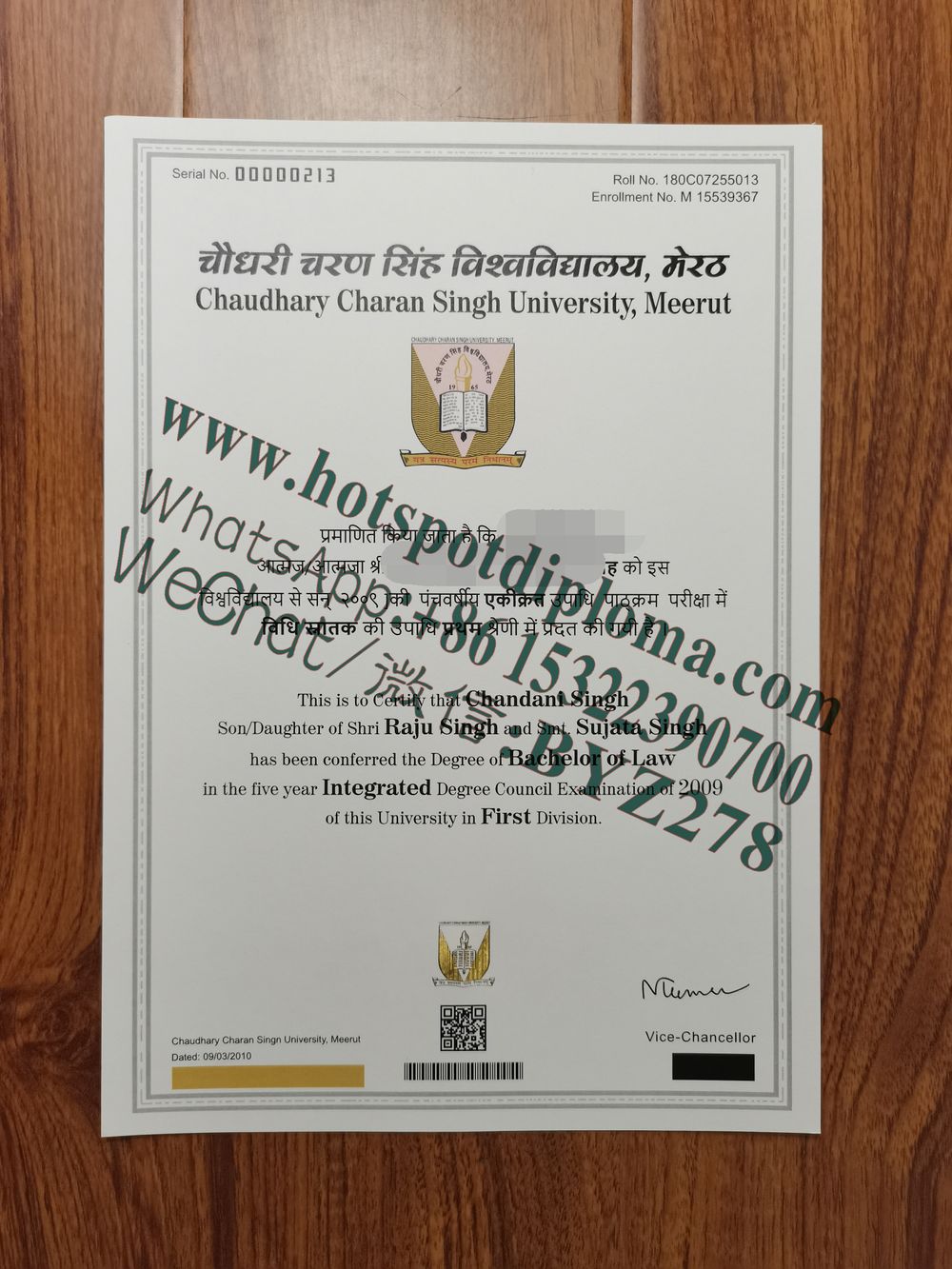 Buy fake Meerut Universit Diploma