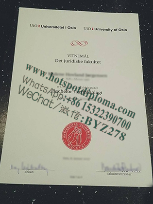 Buy fake University of Oslo Diploma
