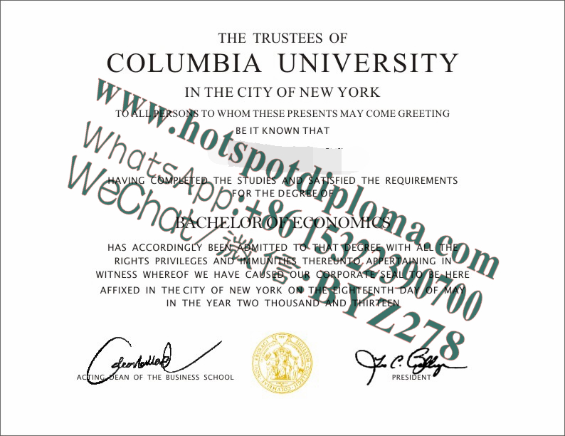 Fake COLUMBIA UNIVERSITY Diploma makers