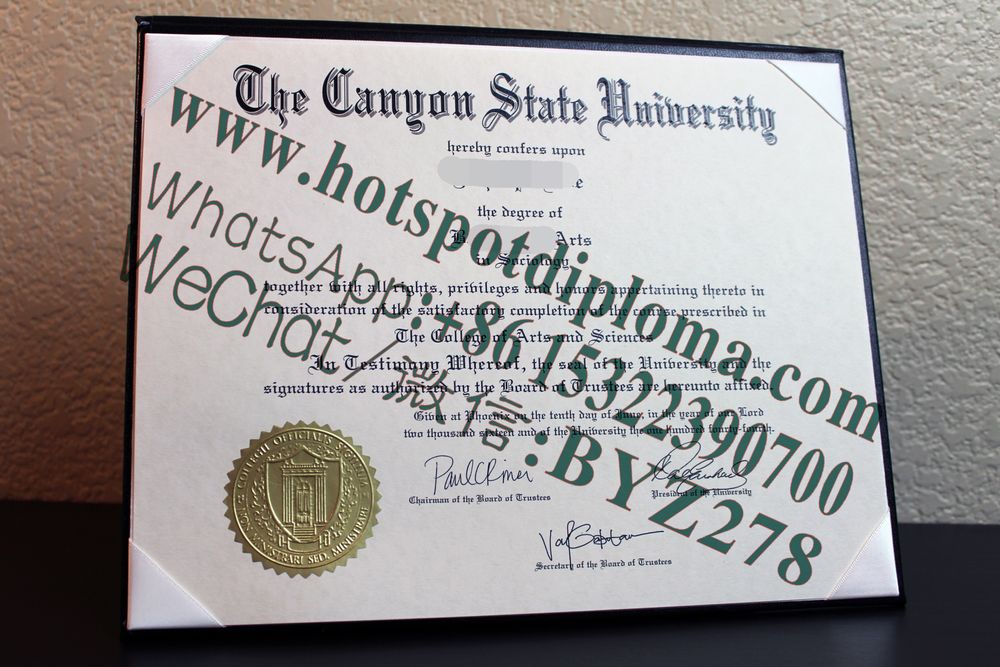 Fake Canyon State University Diploma makers