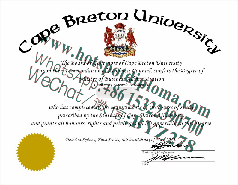 Fake Cape Britannia University Diploma certificate
