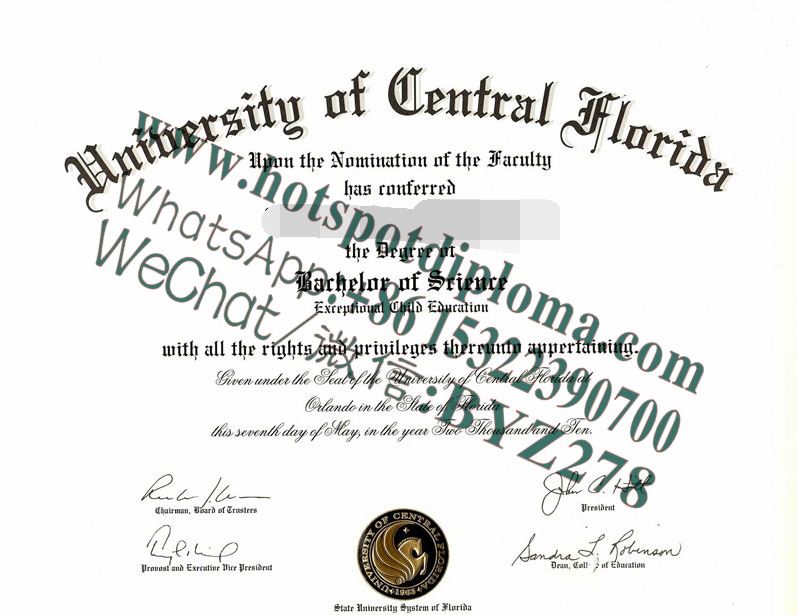 Fake Central Florida University Diploma makers