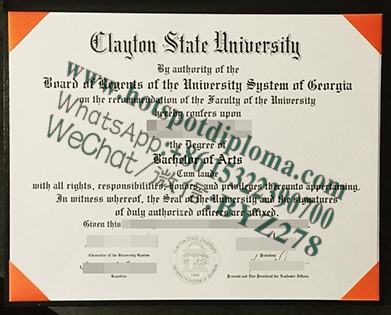 Fake Clayton State University Diploma makers