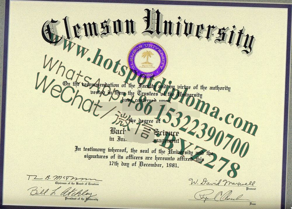 Fake Clemson University Diploma makers