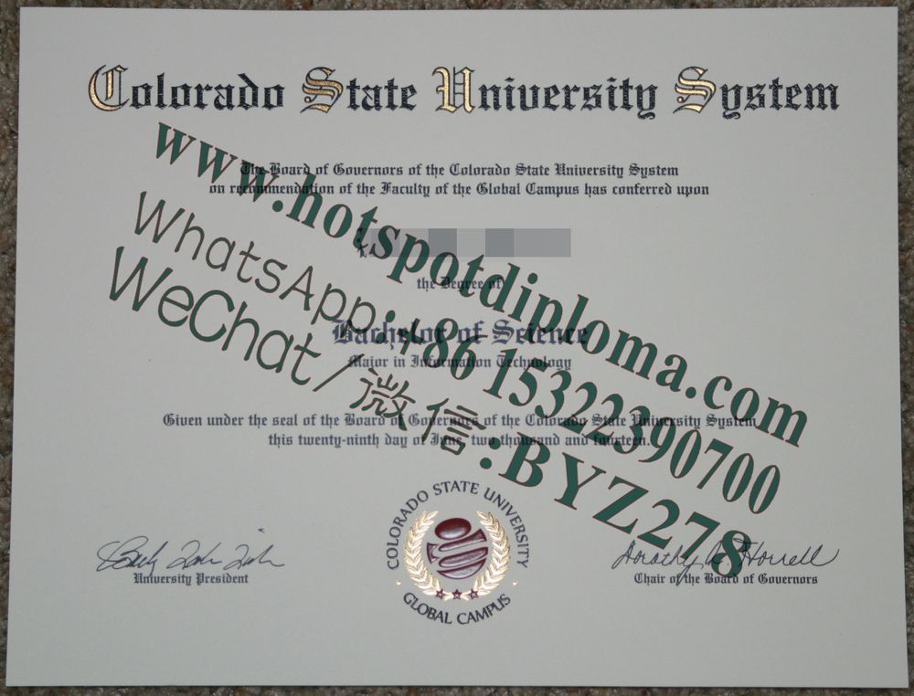 Fake Colorado State University Diploma makers