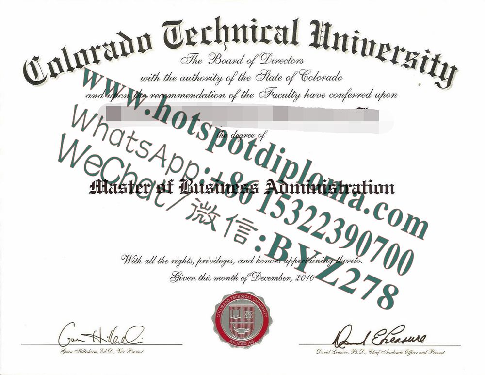 Fake Colorado Technical University Diploma makers