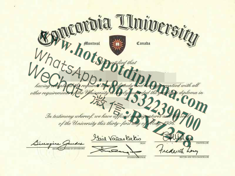 Fake Concordia University Diploma makers