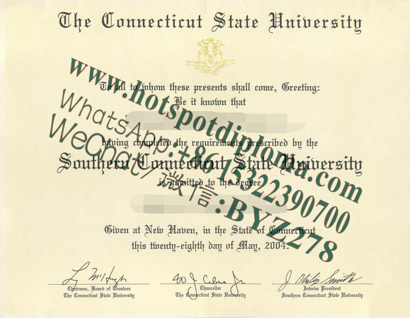 Fake Connecticut State University Diploma makers