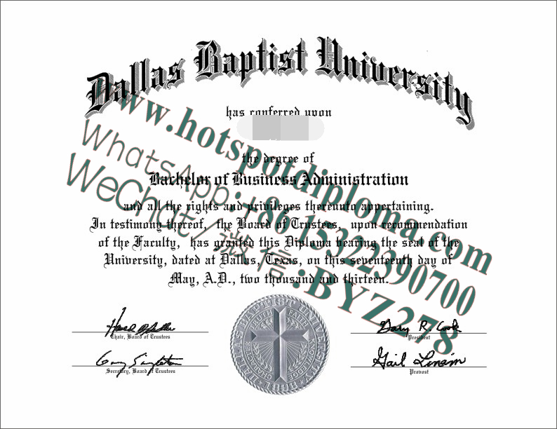 Fake Dallas Baptist University Diploma makers