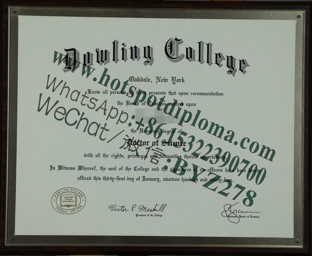 Fake Dowling College Diploma makers