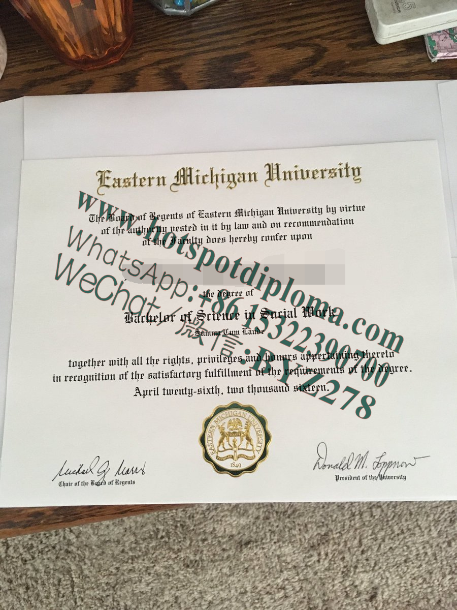 Fake Eastern Michigan University Diploma makers