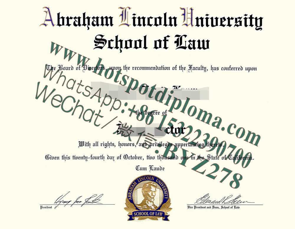 Fake Fake abraham lincoln university school of law Diploma makers makers