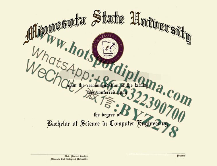 Fake Minnesota State University Mankato Campus Diploma makers