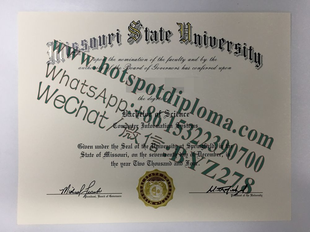 Fake Missouri State University Diploma makers