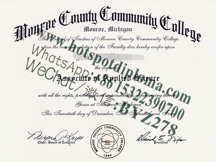 Fake Monroe County Community College Diploma makers