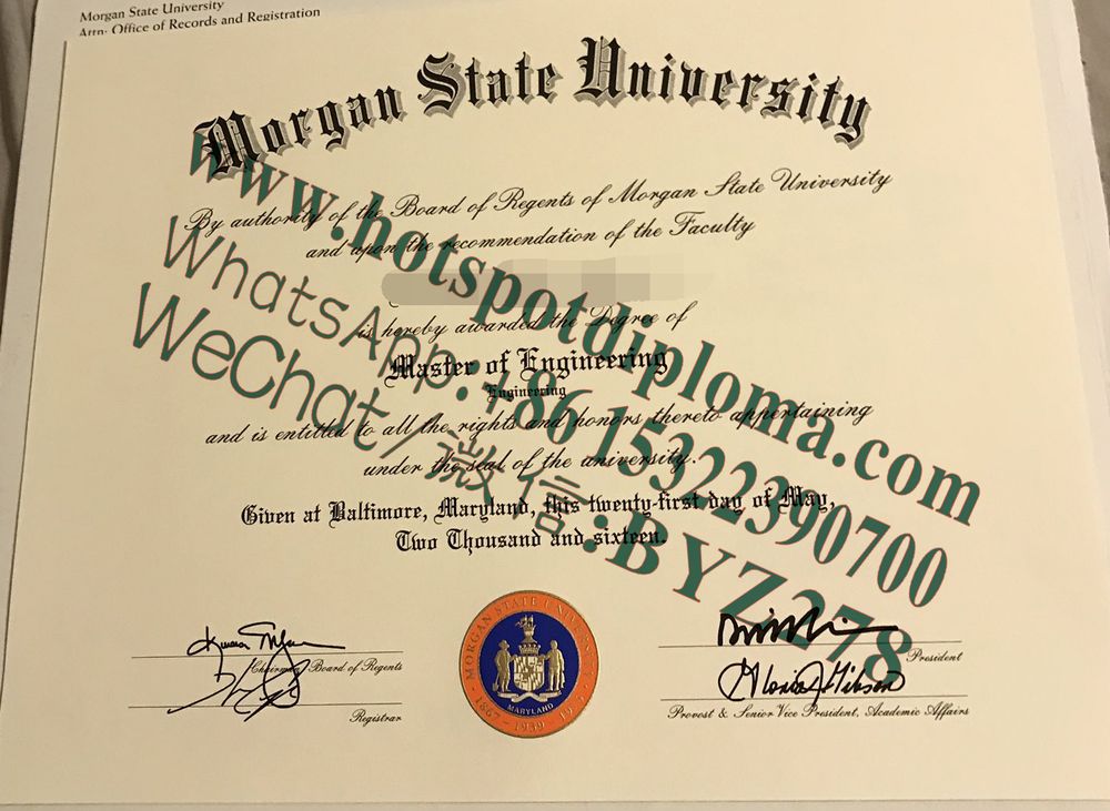 Fake Morgan State University Diploma makers