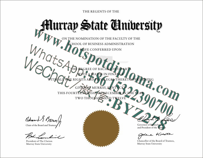 Fake Murray State University Diploma makers