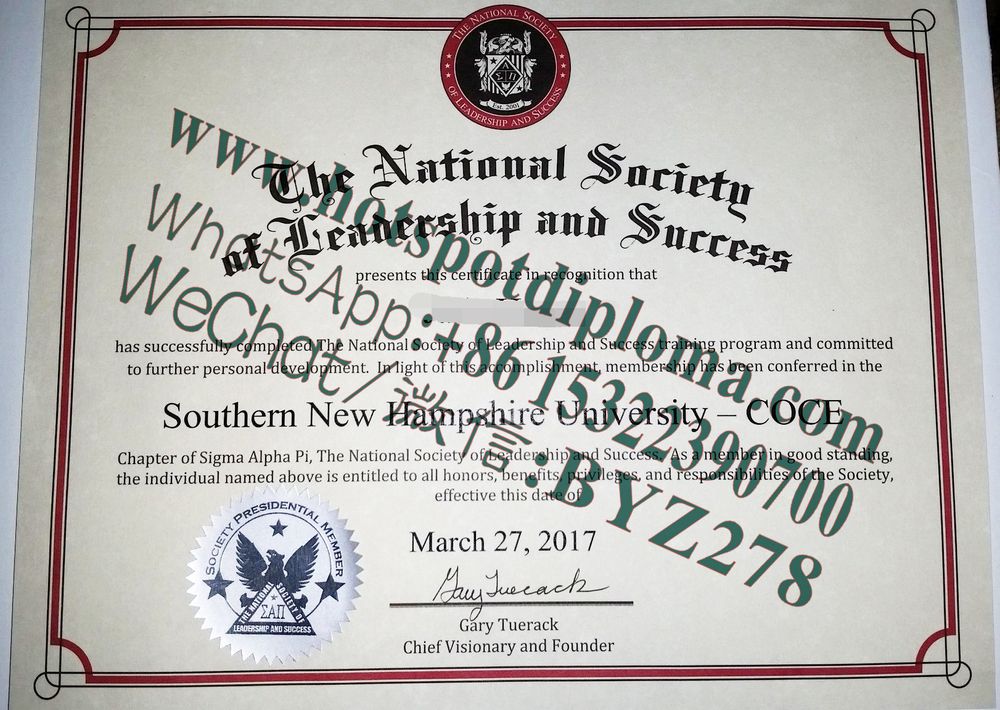 Fake National Society of leadership success diploma makers