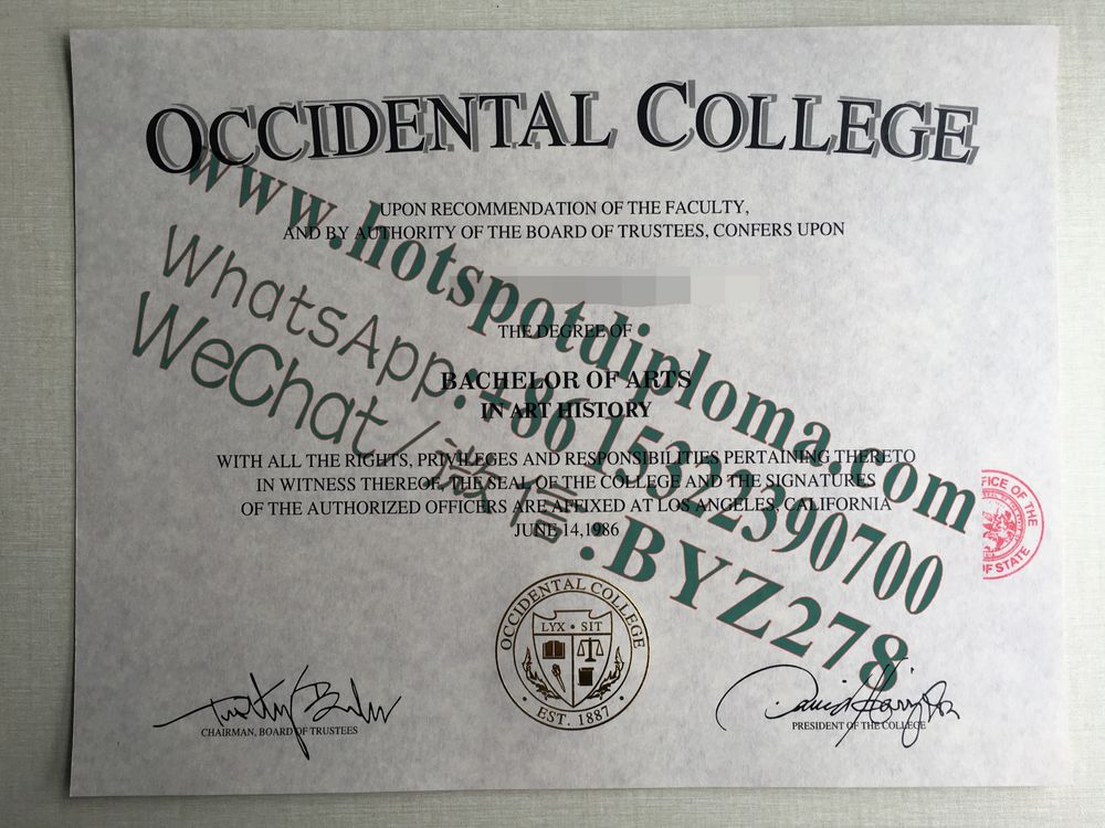 Fake Occidental College Diploma makers