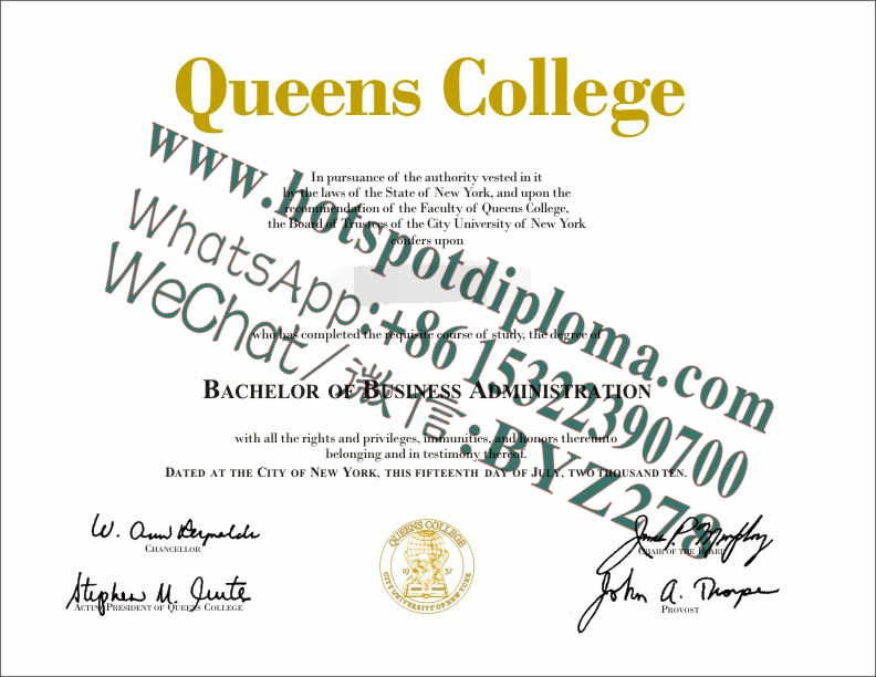 Fake Queens College Diploma makers