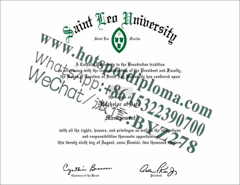 Fake Saint Leo University Diploma makers