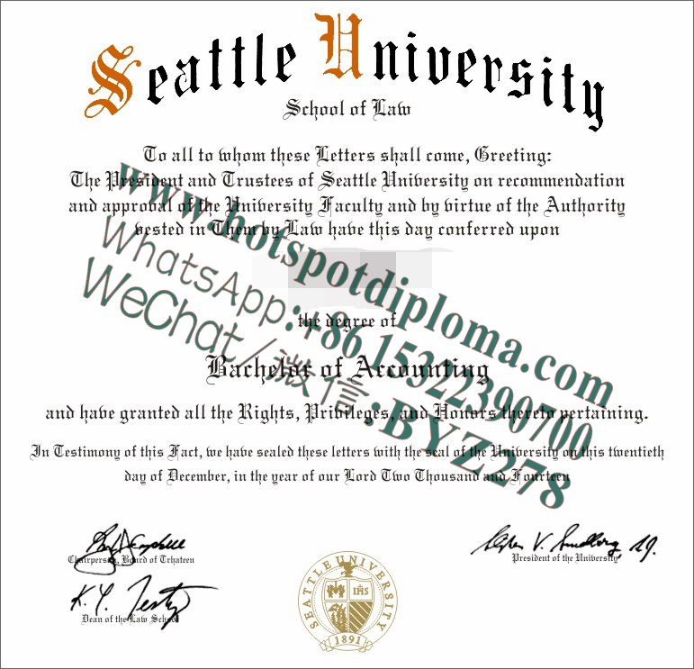 Fake Seattle University Diploma makers