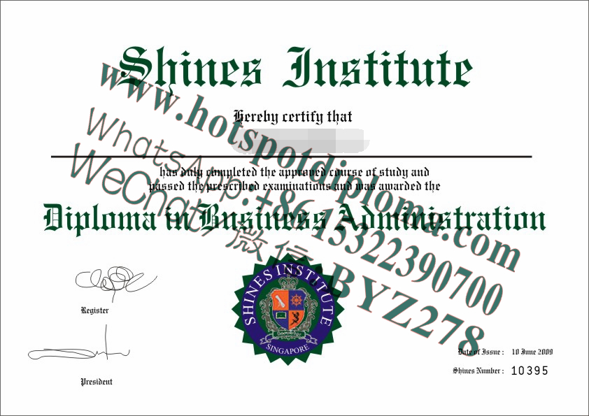 Fake Shines College shines institute singapore Diploma transcript