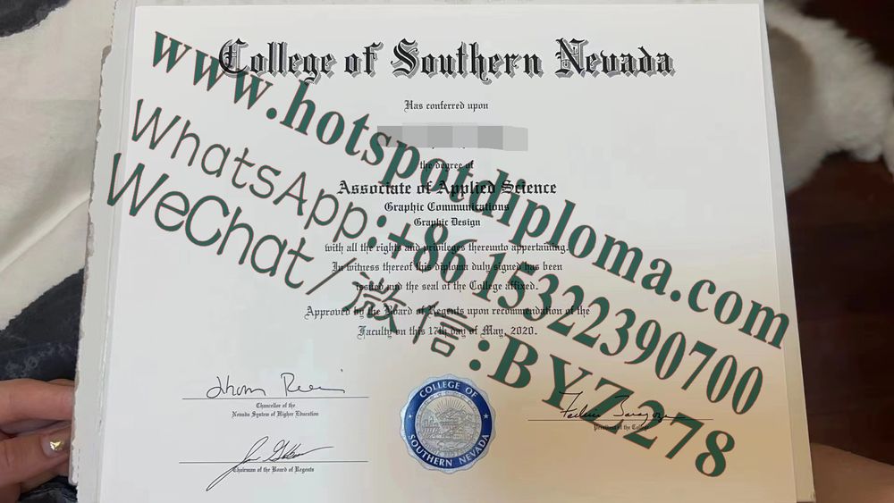 Fake Southern Nevada College Diploma makers