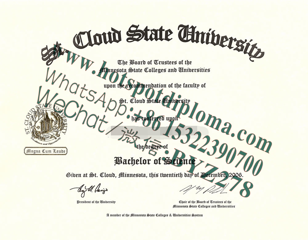 Fake St Cloud State University Diploma makers