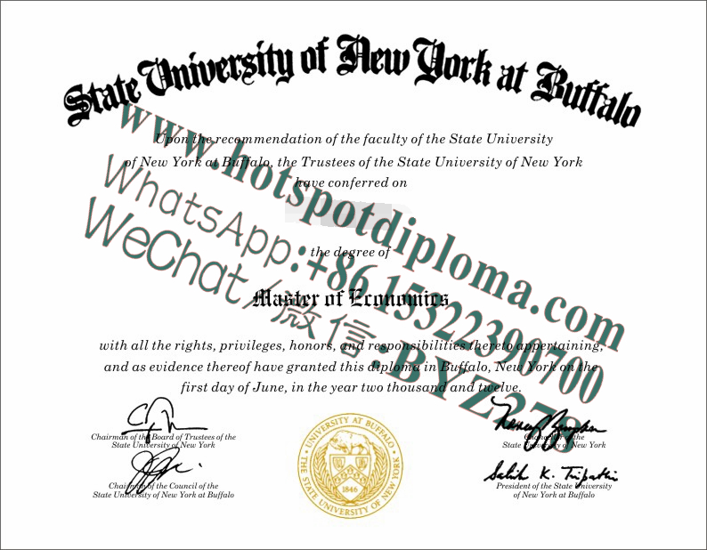 Fake State University of New York at Buffalo Diploma makers