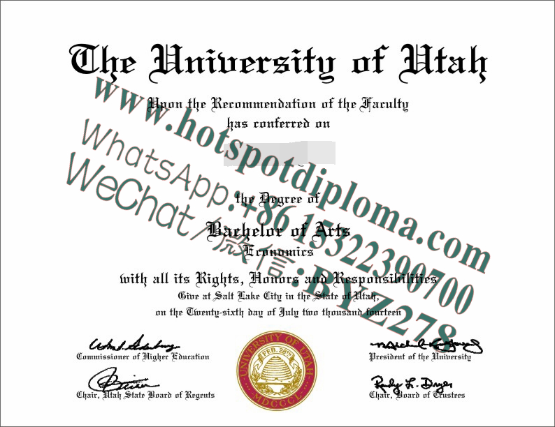 Fake The University of Utah Diploma makers