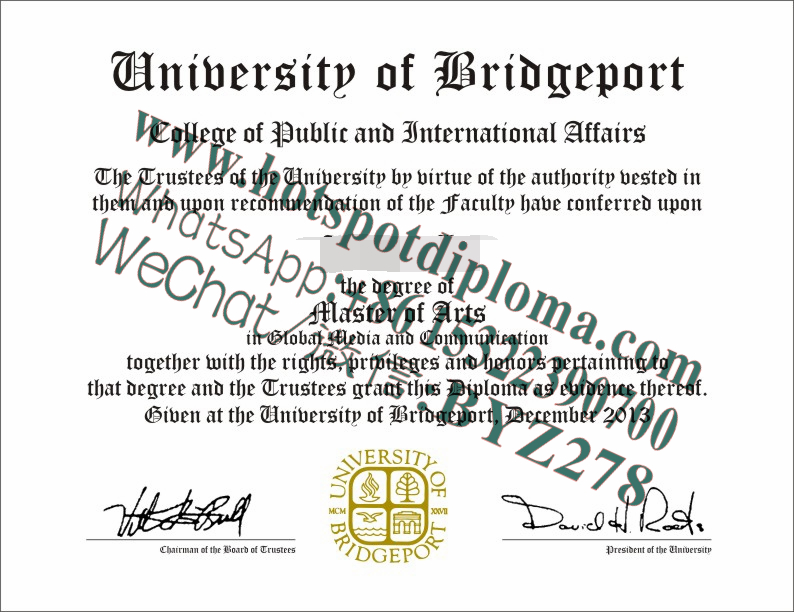 Fake University of Bridgeport Diploma makers