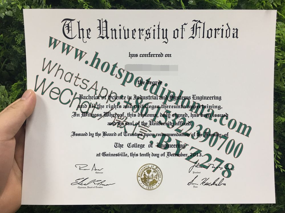 Fake University of Florida Diploma makers