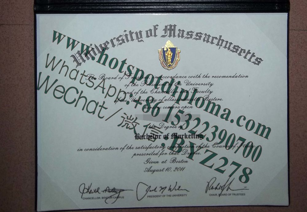 Fake University of Massachusetts Diploma sample makers