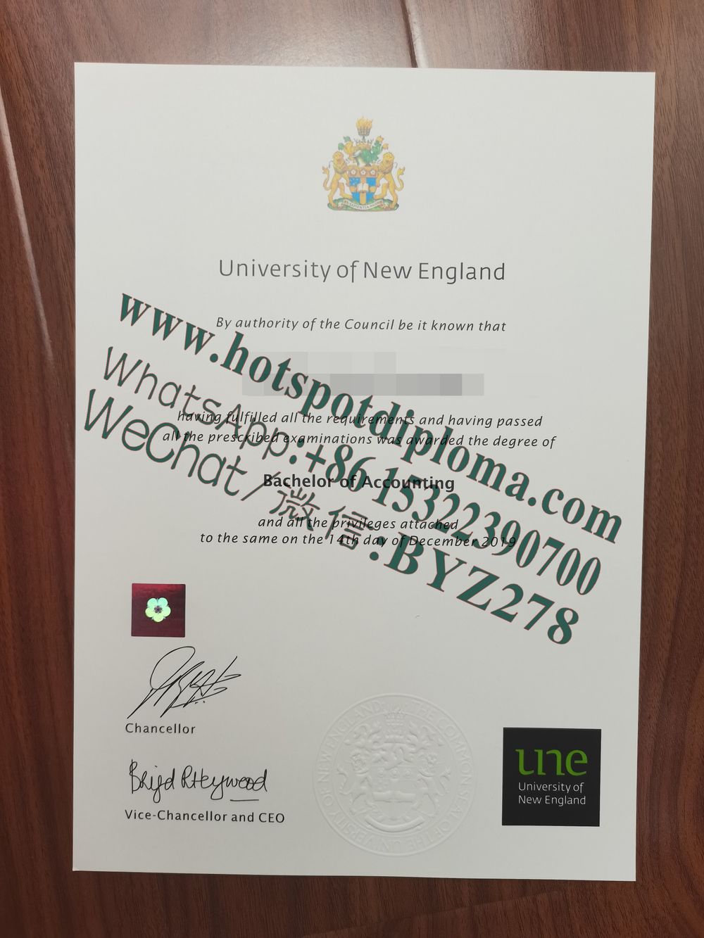 Fake University of New England diploma makers