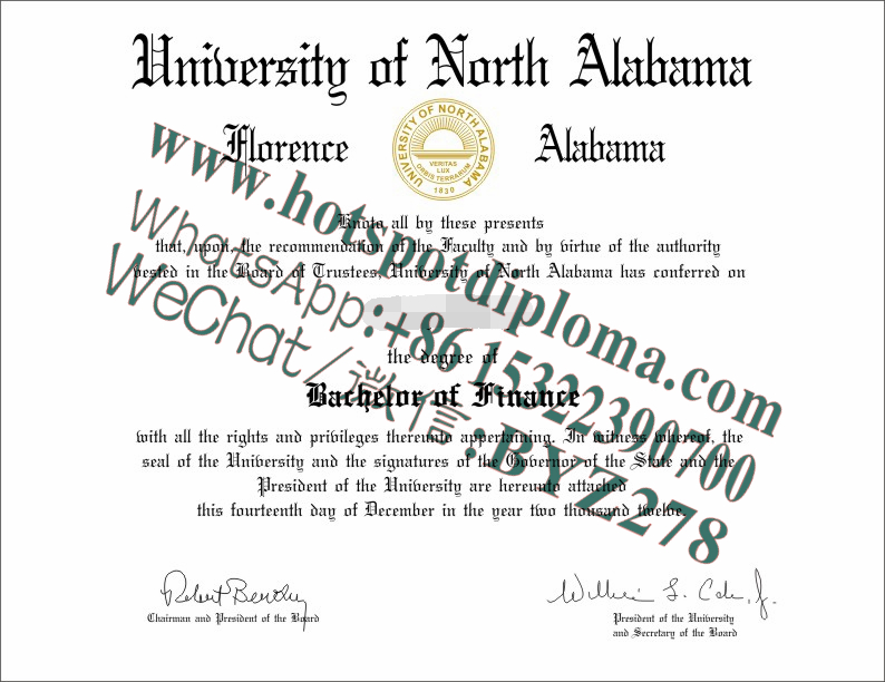Fake University of North Alabama Diploma makers