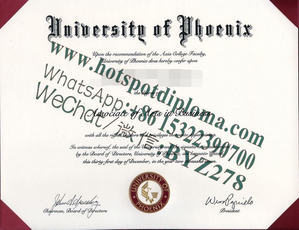 Fake University of Phoenix  Diploma makers