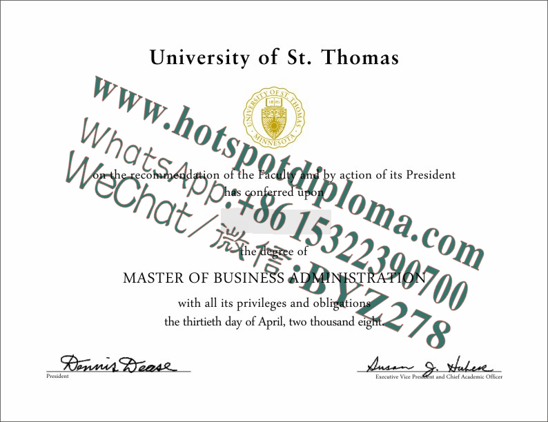 Fake University of St Thomas Diploma makers