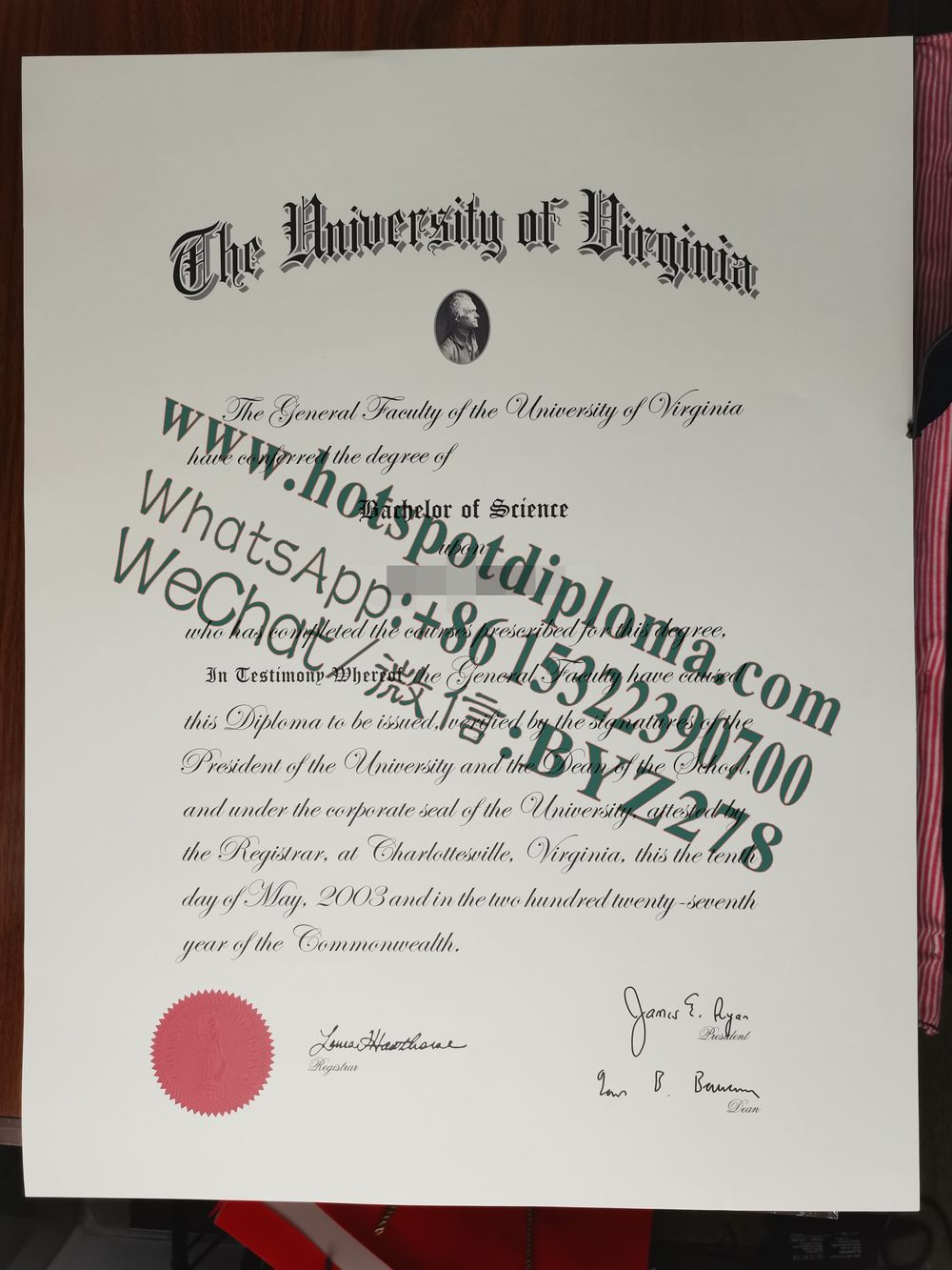 Fake University of Virginia Diploma makers