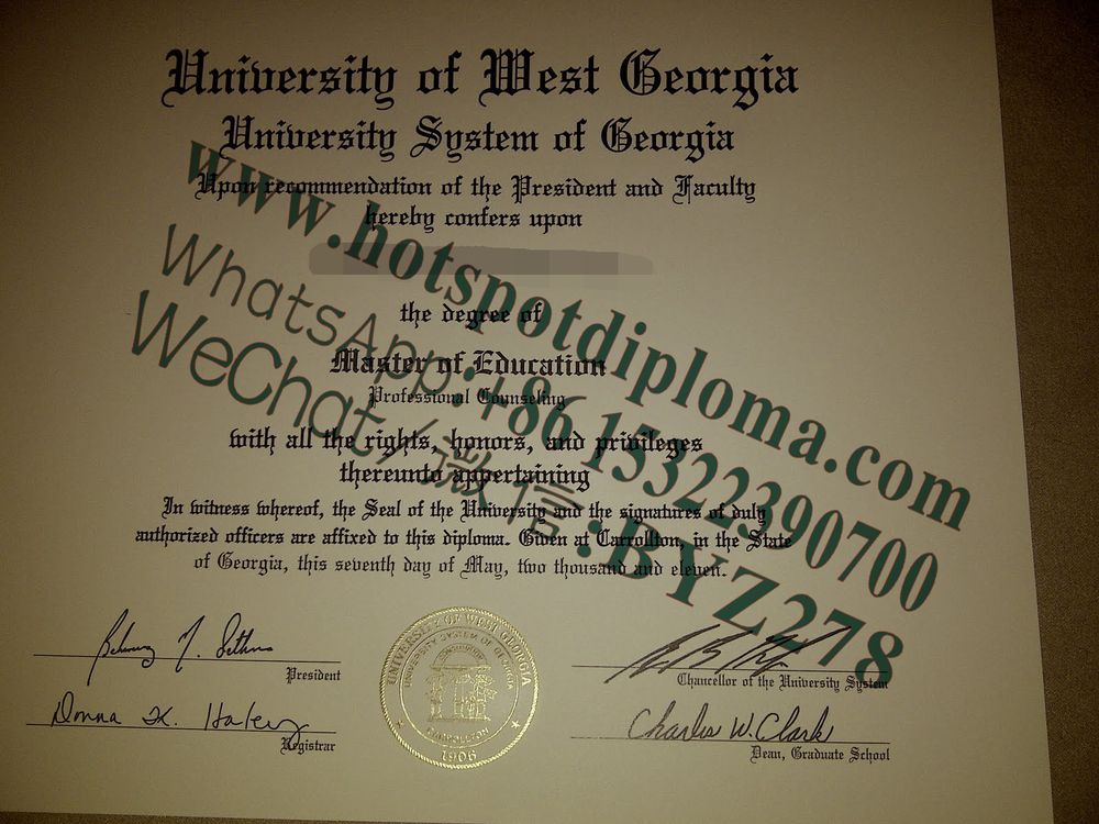 Fake University of West Georgia Diploma makers
