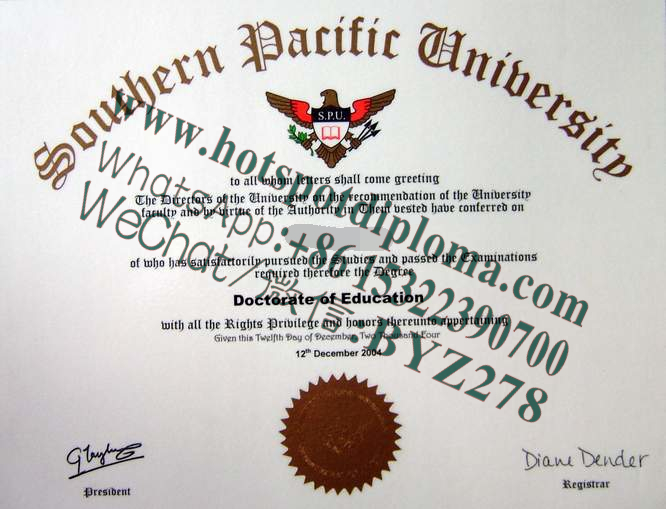 Fake University of the Southern Pacific Diploma makers