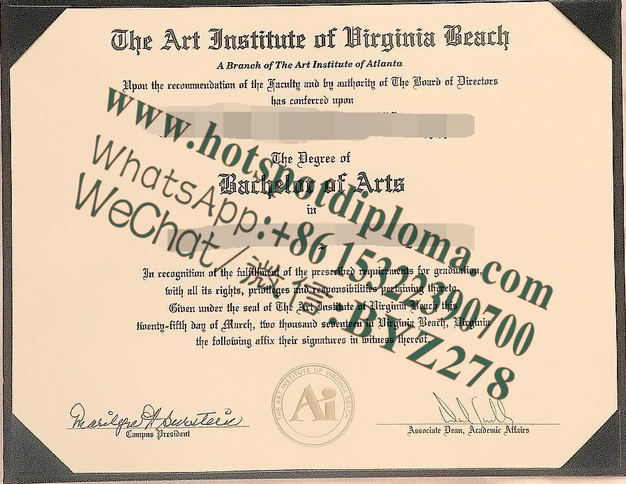 Fake Virginia Beach College of the Arts Diploma makers