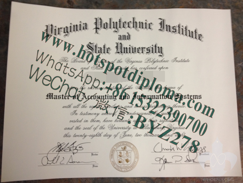 Fake Virginia Tech Diploma makers