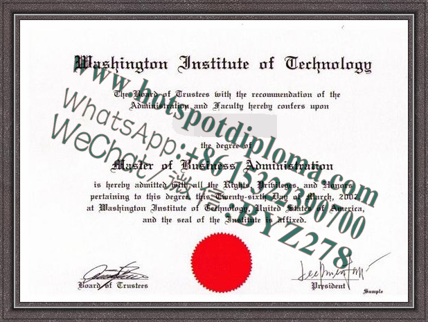 Fake Washington Institute of Technology Diploma makers