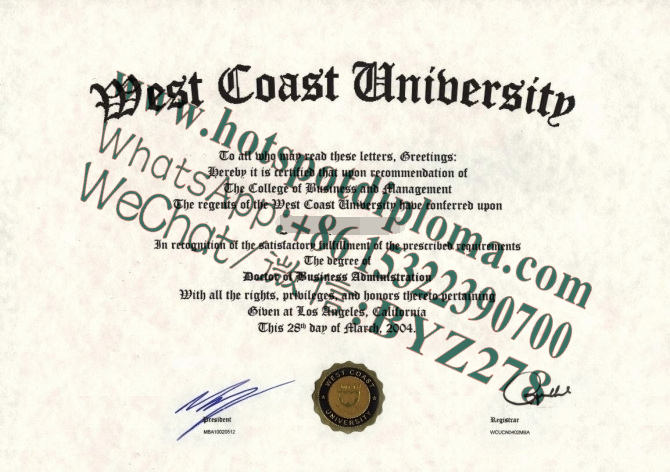 Fake West Coast University Diploma makers
