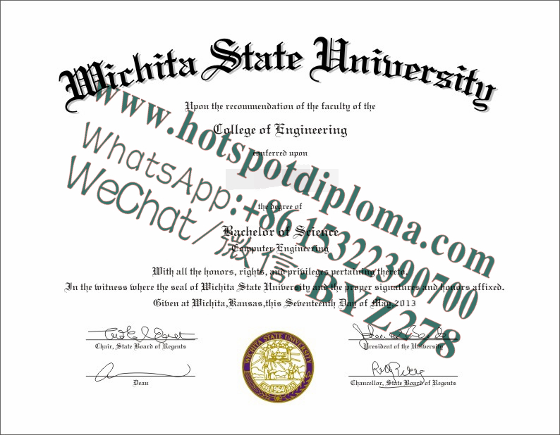 Fake Wichita State University Diploma makers
