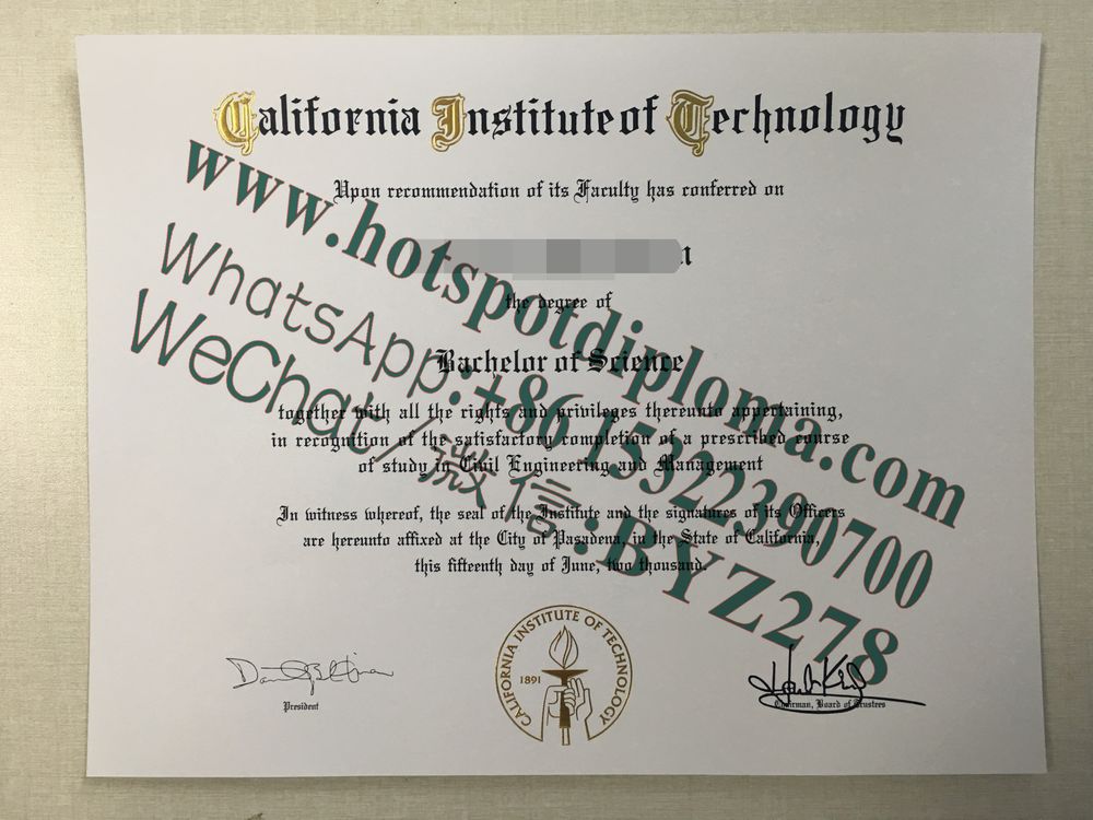 Fake california fnstitute of yechnology Diploma makers